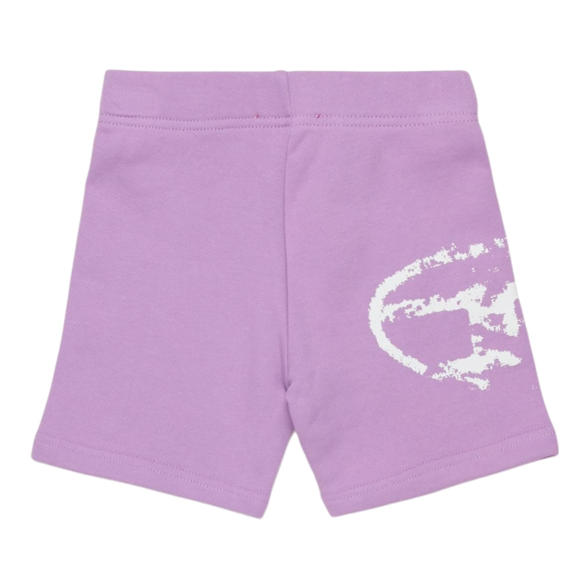 Diesel Short tinta unita con Logo Lilla per Bambina K00630J LILLA DIESEL 