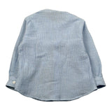 Manuel Ritz Camicia Manica Lunga Tinta Unita Collo Coreano per Neonato MR3101 AZZURRO MANUEL RITZ 