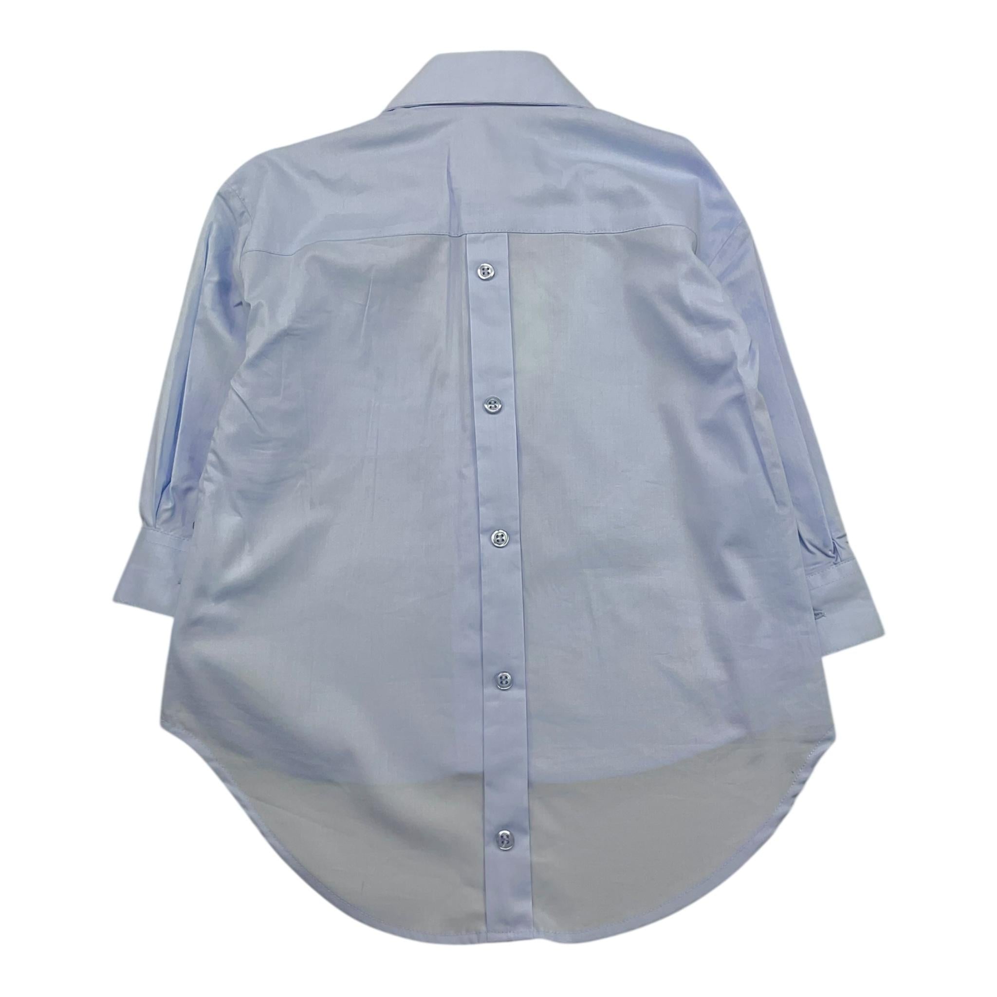VICOLO camicia manica lunga tinta unita asimmetrica Azzurro per Bambina 3141CZ00037X AZZURRO VICOLO 