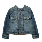 Daniele Alessandrini Giubbino In Denim Tinta Unita con Bottoni per Neonato 1295OD0894X BLU DANIELE ALESSANDRINI 