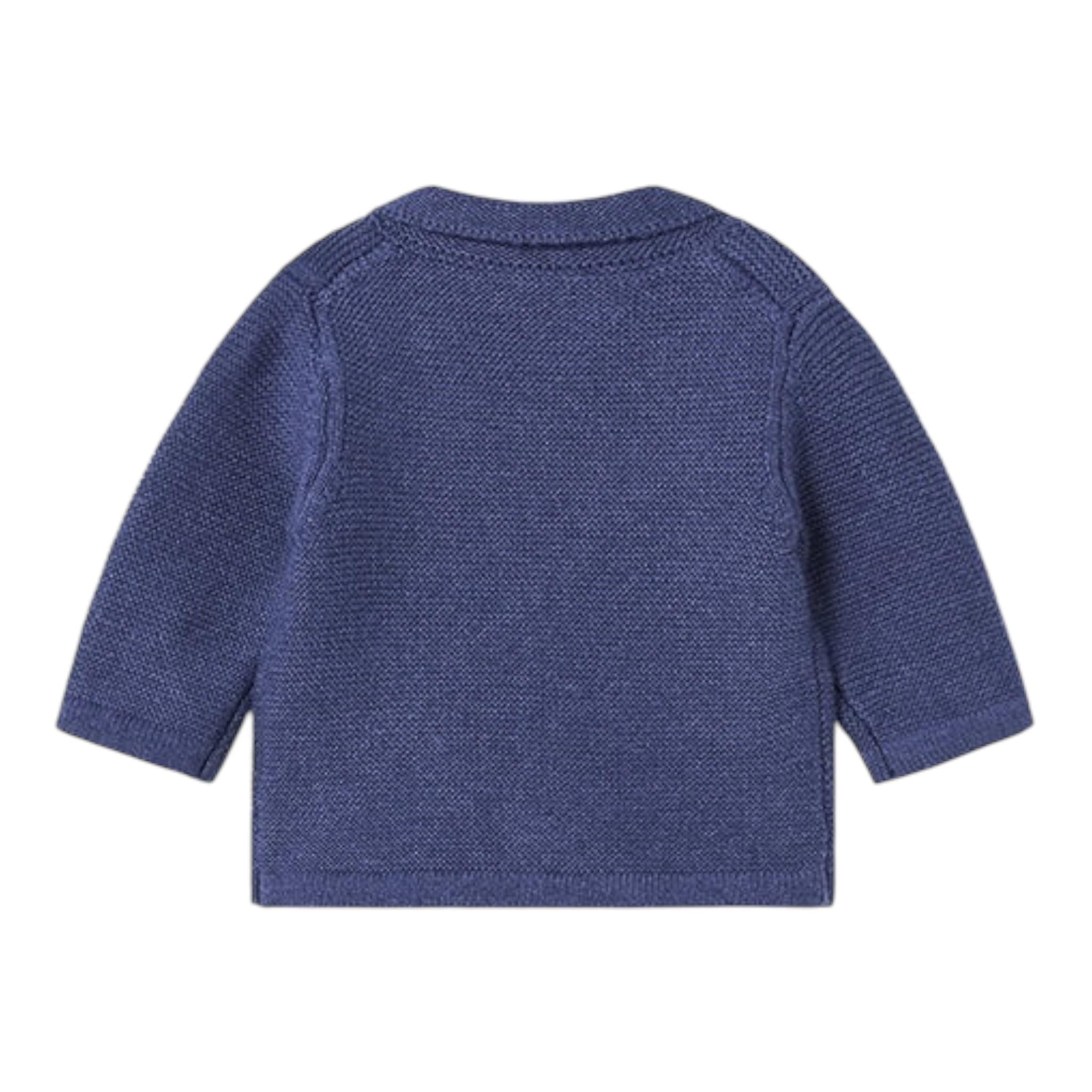 MINI BANDA cardigan tinta unita modello giacca Blu per Neonato 2308 BLU MINI BANDA 