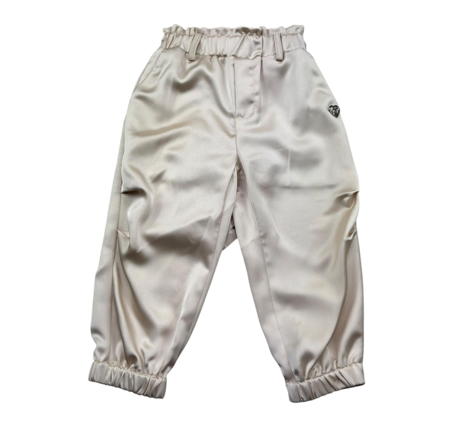 Liu Jo Pantalone Tinta Unita con Elastico In Vita per Neonata KA5010N BEIGE LIU JO 