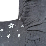 Petit Indi Tuta Tinta Unita con Stampa per Neonata SS25BK5026X GRIGIO PETIT INDI 