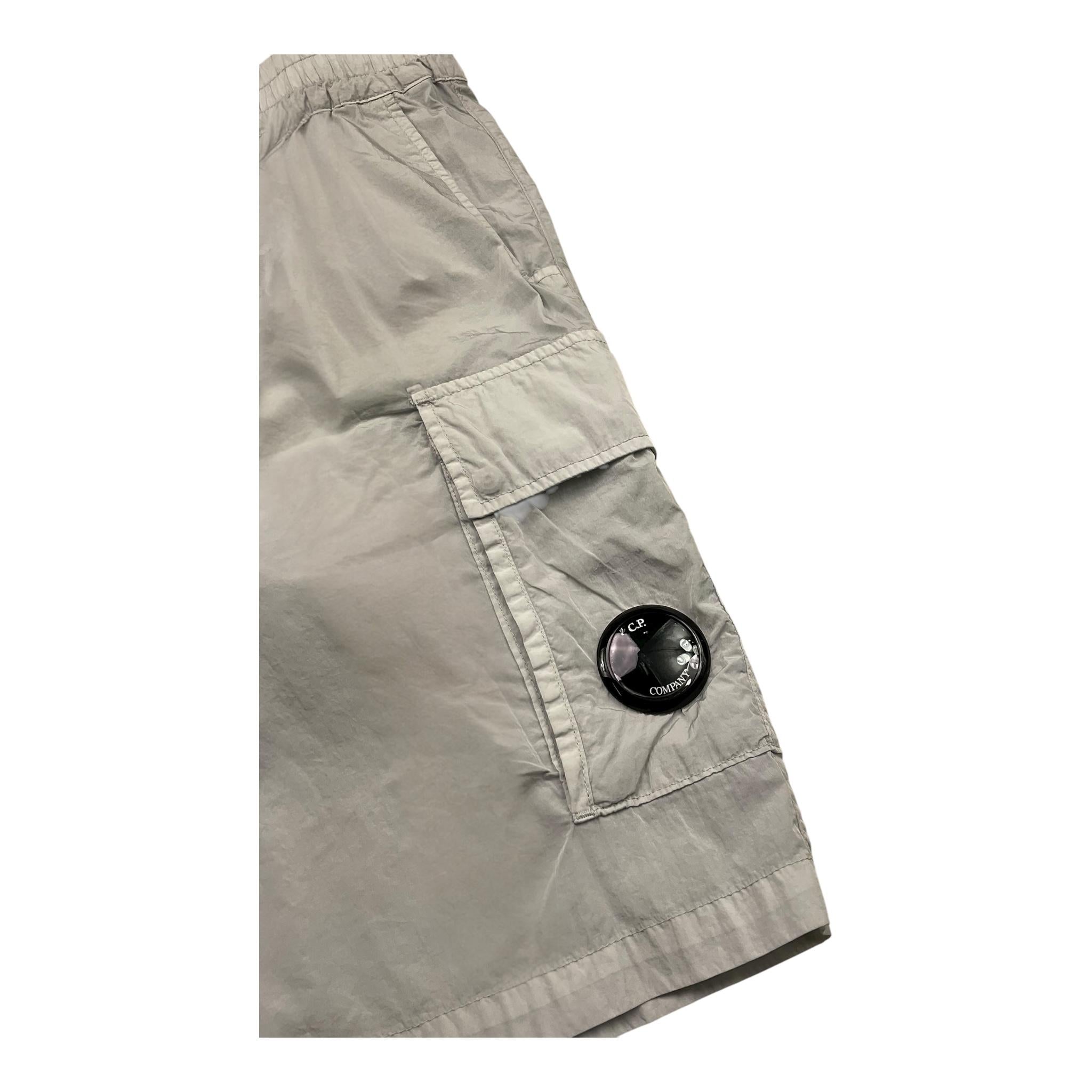 C.P. Company Bermuda Tinta Unita con Elastico In Vita per Bambino CUQ008 GRIGIO C.P. COMPANY 