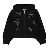LIU JO felpa tinta unita con cappuccio e zip Nero per Bambina KF4109F0939J NERO LIU JO 