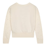 Michael Kors Cardigan tinta unita con Applicazioni Panna per Bambina R30280X PANNA MICHAEL KORS 