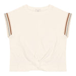 Eleventy T-Shirt Tinta Unita Girocollo per Bambina EU8A22 BIANCO ELEVENTY 