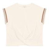 Eleventy T-Shirt Tinta Unita Girocollo per Bambina EU8A22 BIANCO ELEVENTY 