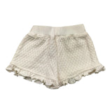Bamboom+Babies Einfarbige Strick-Shorts mit elastischem Bund in Weiß für Baby-Mädchen