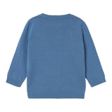 NAME.IT maglia girocollo tinta unita con bassotto Azzurro per Neonato 13231239X AZZURRO NAME.IT 