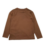 TRUSSARDI shirt girocollo tinta unita con stampa Marrone per Bambino TBA25044TS MARRONE TRUSSARDI 