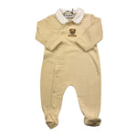 MOSCHINO tutina tinta unita con stampa Beige per Neonata MUY08G BEIGE MOSCHINO 