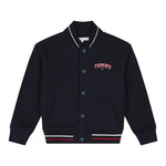 TOMMY HILFIGER felpa tinta unita con bottoni e stampa Blu per Bambino KS0KS00570 BLU TOMMY HILFIGER 