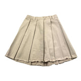 Zhoe &amp; Tobiah Einfarbiger Rock mit elastischer Taille in Beige für Mädchen