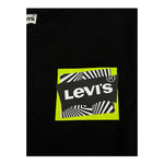 Levi'S T-Shirt Girocollo Tinta Unita con Stampa per Bambino 8EH897 NERO LEVI'S 