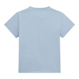 Guess T-Shirt Tinta Unita con Stampa per Neonato N5GI00K8HM4N AZZURRO GUESS 