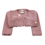 Valentina Bebes Einfarbig Rosa Baby Mädchen Bolero