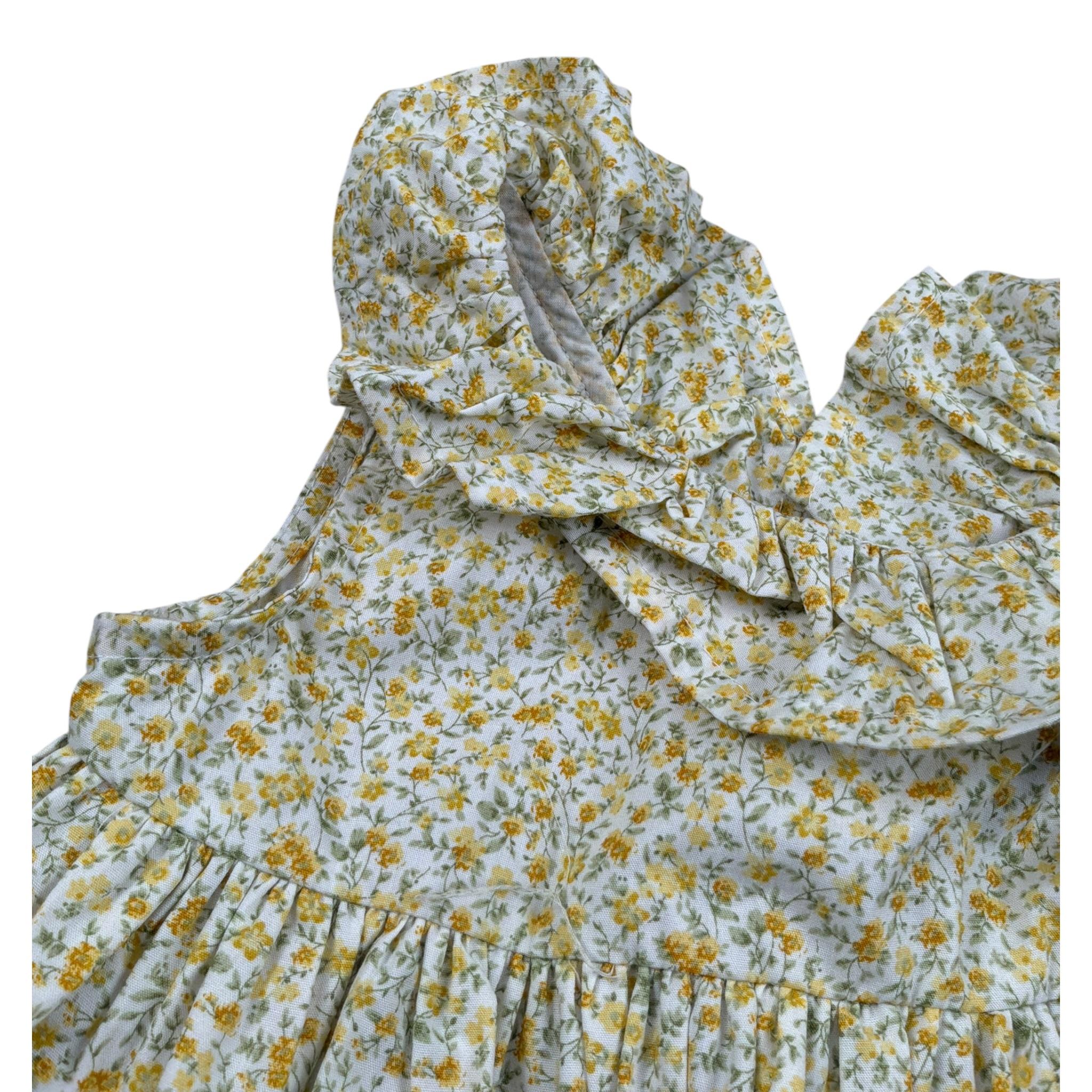 Magil Abito Giromanica tinta unita Fantasia Floreale Bianco per Neonata FN30074 BIANCO MAGIL 