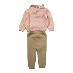 LE BEBE' completo 2pz maglia-leggins tinta unita con fantasia Rosa per Neonata LBG5977 ROSA LE BEBE' 