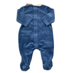 MAYORAL tutina manica lunga in ciniglia tinta unita Blu per Neonato 2793 BLU MAYORAL 