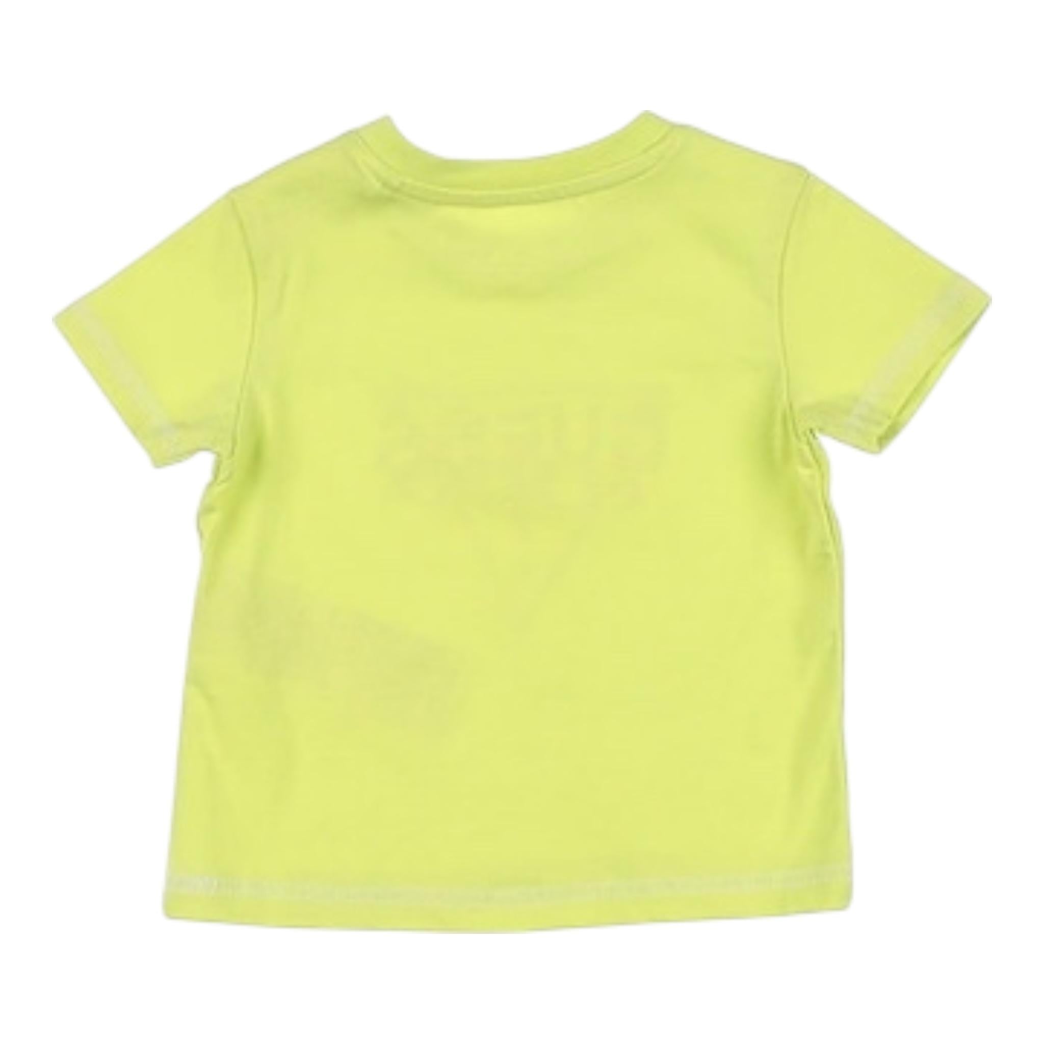 Guess T-Shirt Tinta Unita con Stampa per Neonato I3RI02K8HM0 VERDE GUESS 