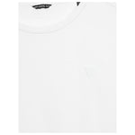 GUESS felpa chiusa girocollo tinta unita con logo Bianco per Bambino L4YQ05KAD73 BIANCO GUESS 