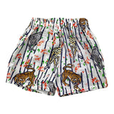 Kenzo Shorts einfarbig mit weißem Fantasy-Print für Babymädchen