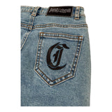 Just Cavalli Jeans Tinta Unita In Demin per Neonato JIP26050JE AZZURRO JUST CAVALLI 