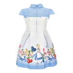 Monnalisa Abito Mezza Manica Bicolore per Bambina 11E920XX BIANCO/AZZURRO MONNALISA 