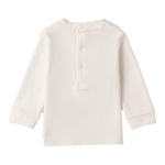 MINI BANDA shirt girocollo tinta unita con stampa Bianco per Neonata 3A614 BIANCO MINI BANDA 