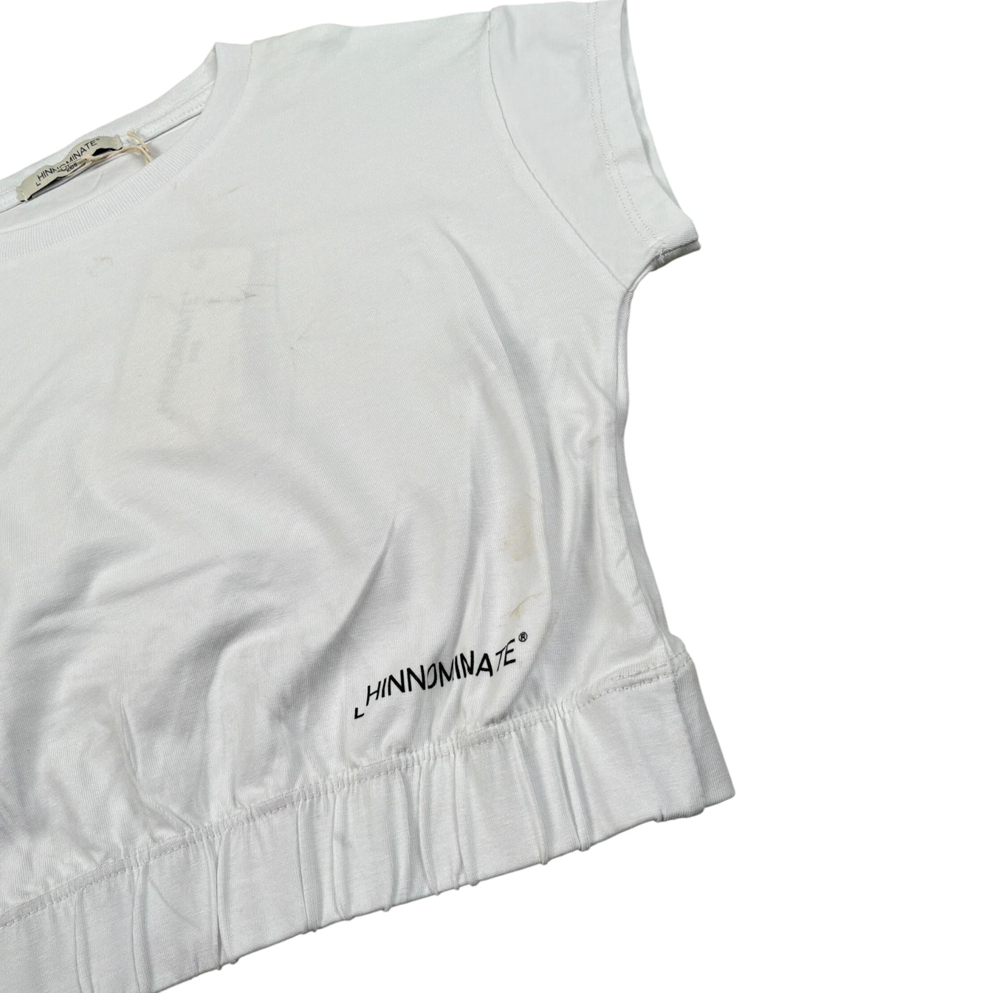 Hinnominate T-Shirt Girocollo tinta unita con Stampa Bianco per Bambina 3646M0114 BIANCO HINNOMINATE 