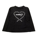 FUN & FUN shirt girocollo tinta unita con stampe in contrasto Nero per Neonata FNBTS12589X NERO FUN & FUN 