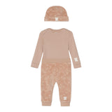 GUESS completo 2 pezzi body-pantalone-cappello Rosa per Neonata H4BW06KA6W4 ROSA GUESS 