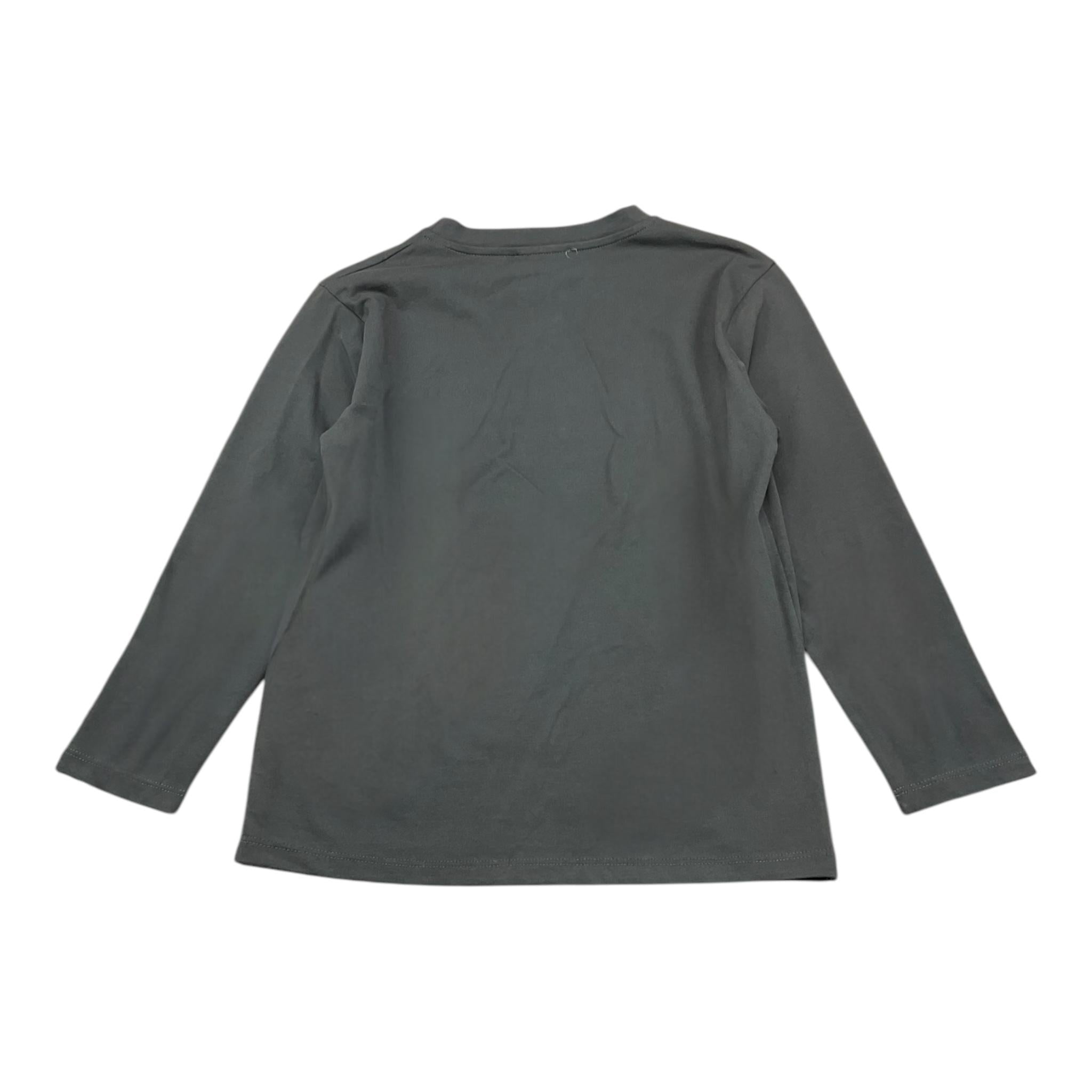 PAOLO PECORA shirt girocollo tinta unita con stampa Grigio per Bambino PP4157 GRIGIO PAOLO PECORA 