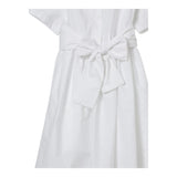 Aspesi Abito Mezza Manica Tinta Unita per Bambina S25012VMC0068X BIANCO ASPESI 