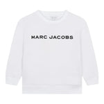 MARC JACOBS felpa girocollo tinta unita con stampa Bianco per Neonato W60319N BIANCO MARC JACOBS 