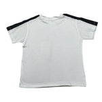 Manuel Ritz T-Shirt Girocoll tinta unita con Profili Maniche In Contrasto Bianco per Bambino MR2901X BIANCO MANUEL RITZ 