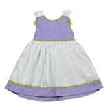 Ilfarobimbi Abito Bicolore Giromanica per Neonata IFN50570 BIANCO/LILLA ILFAROBIMBI 