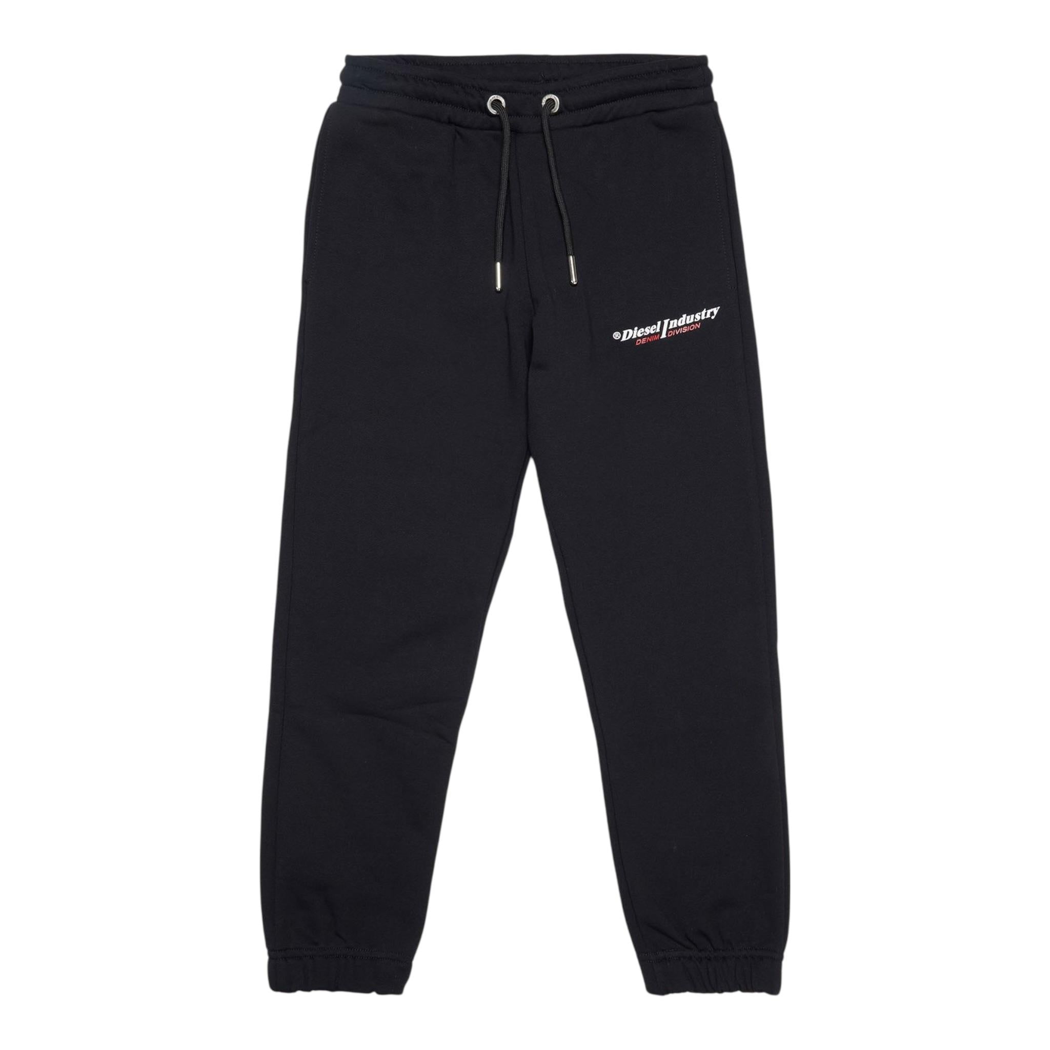 Diesel Pantalone Modello Tuta tinta unita con Logo Nero per Bambino J01095 NERO DIESEL 