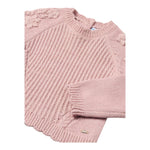 MAYORAL maglia tinta unita con ricami fiori Rosa per Neonata 2324XX ROSA MAYORAL 