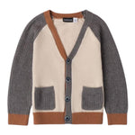 SARABANDA cardigan tinta unita con maniche in contrasto Beige per Bambino 0A108X BEIGE SARABANDA 