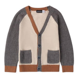 SARABANDA cardigan tinta unita con maniche in contrasto Beige per Bambino 0A108X BEIGE SARABANDA 
