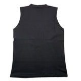 Brian Dales – Einfarbiges schwarzes Tanktop mit Rundhalsausschnitt für Jungen