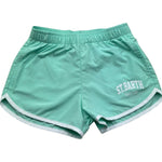 Saint Barth Short Tinta Unita con Wlastico In Vita per Bambina FRANCE VERDE SAINT BARTH 