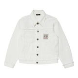 N°21 Weiße einfarbige Jeansjacke für Jungen
