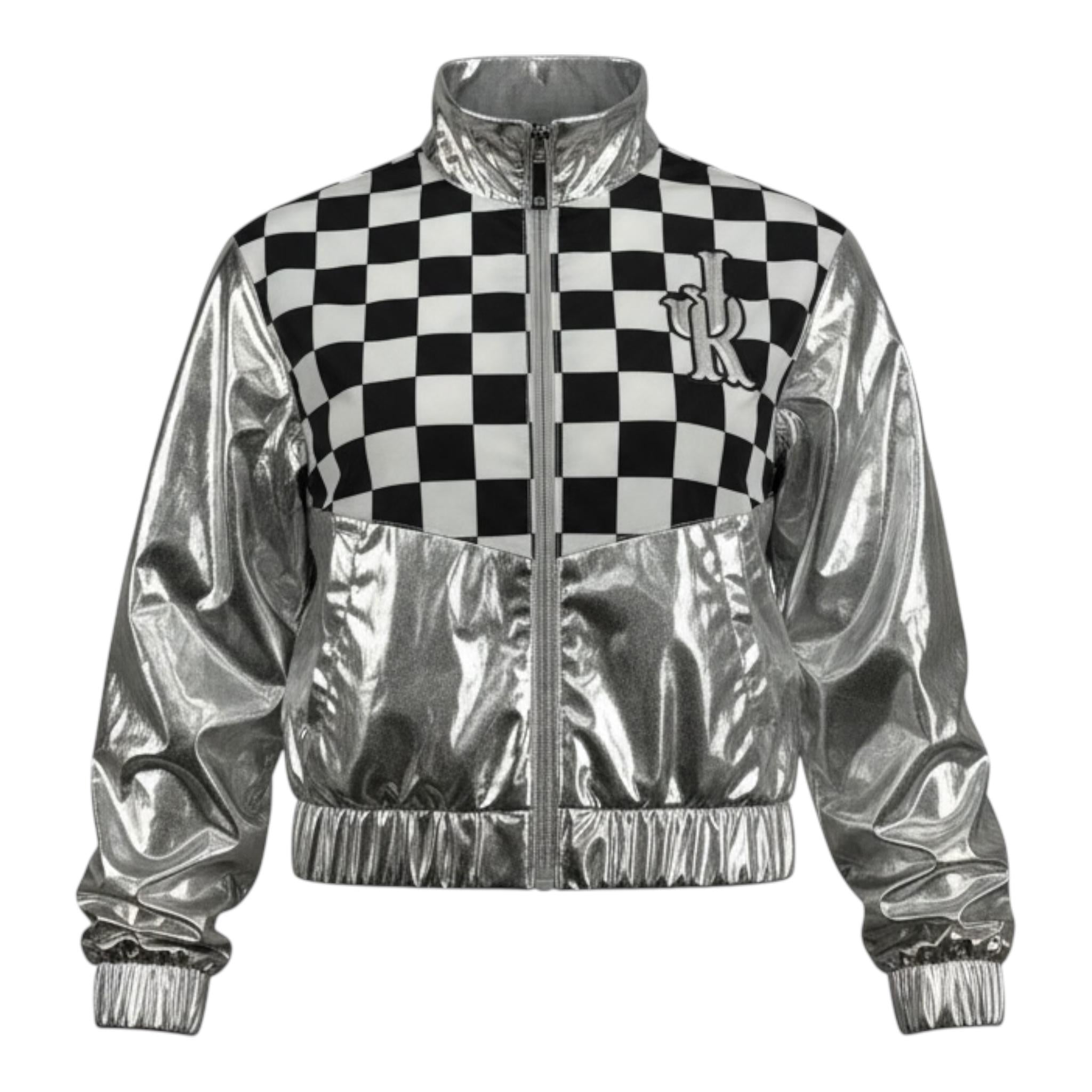 John Richmond Giubbino Tinta Unita con Fantasia E Zip per Bambino RBP26086GB ARGENTO JOHN RICHMOND 