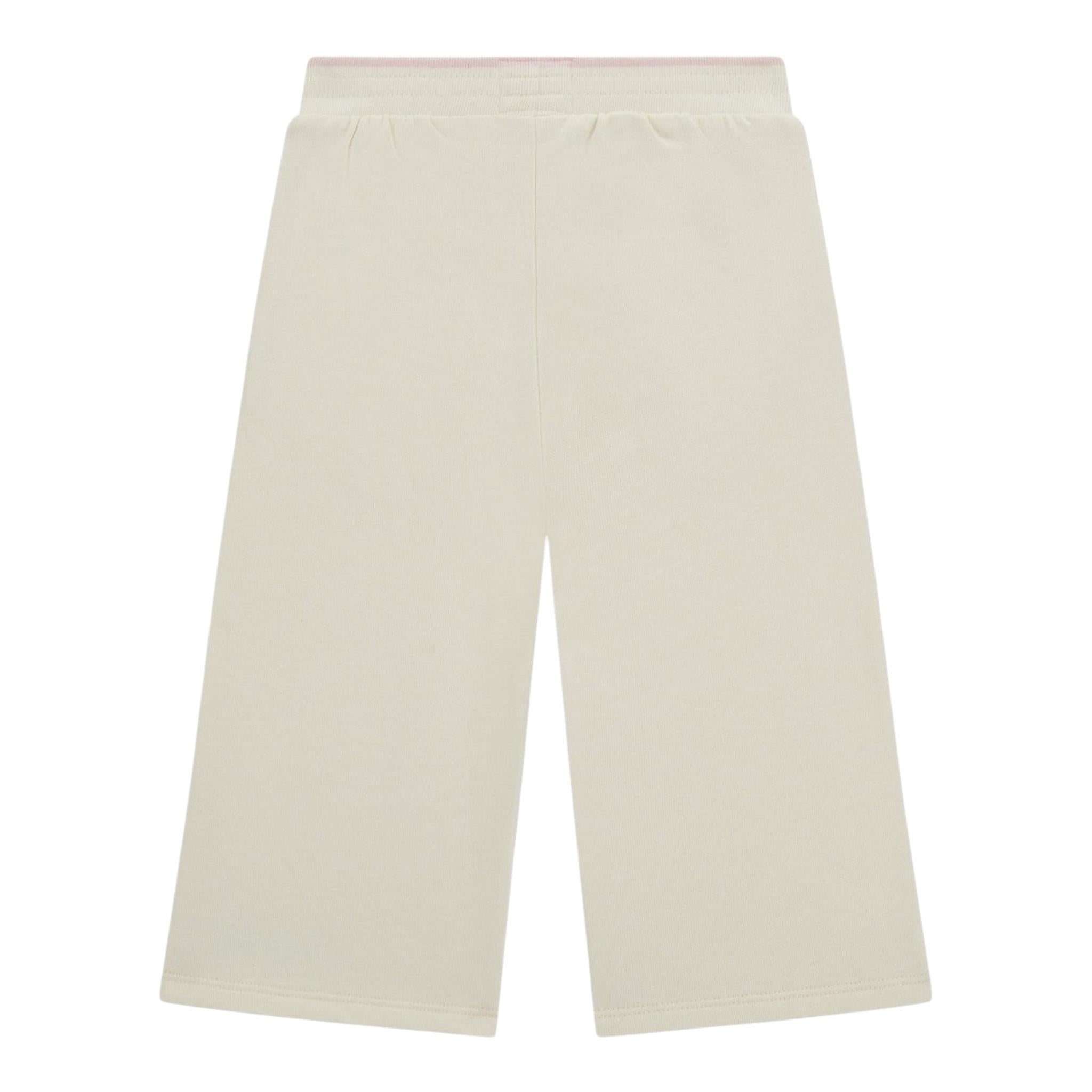 GUESS pantalone tinta unita modello palazzo Panna per Neonata K4BQ11KAX74 PANNA GUESS 
