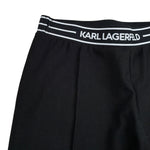 Karl Lagerfeld Leggins tinta unita con Elastico In Vita Logato Nero per Bambina Z30452X NERO KARL LAGERFELD 