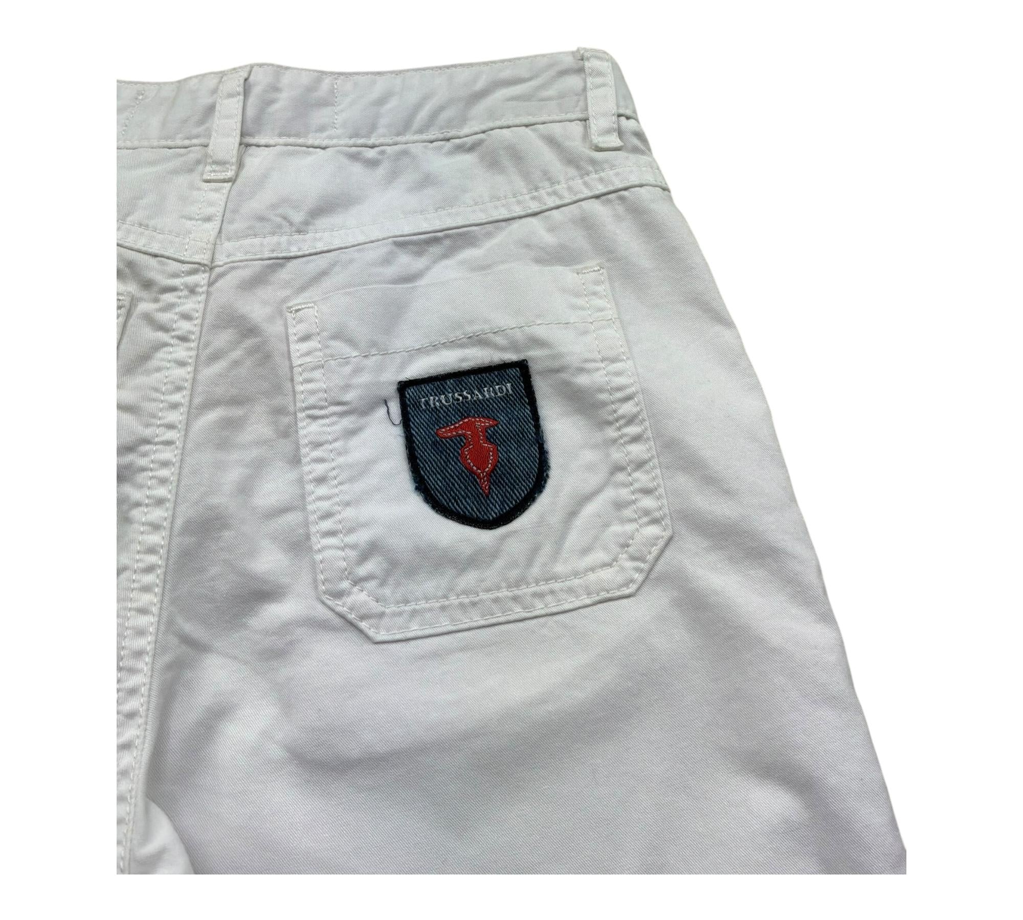 Trussardi Bermuda Tinta Unita con Girovita Regolabile per Bambino TBP26033BE BIANCO TRUSSARDI 