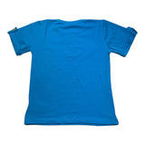 Never Too T-Shirt Girocollo Tinta Unita con Bottoni per Bambino NT1573R COBALTO NEVER TOO 